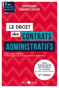 David Subra et Emmanuel Tessier - Droit des contrats administratifs.