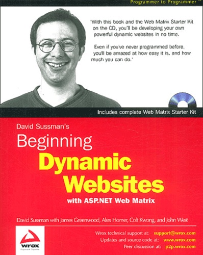 David Sussman - Beginning Dynamic Websites With Asp.Net  Web Matrix. With Cd-Rom.