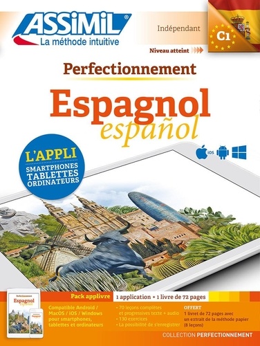 Espagnol C1. Pack applivre : 1 application + 1 livre de 72 pages