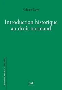 Introduction historique au droit normand