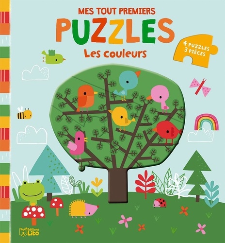 Les couleurs. 4 puzzles de 3 pièces