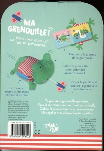 Ma grenouille !. Mon livre doux qui se trémousse