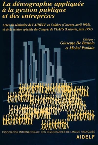 Démographie appliquée à la gestion publique et des entreprises