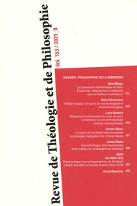 Jacques Besson et Frédéric Moinat - Revue de Théologie et de Philosophie Volume 153/2021-2 : Philosophie de la médecine.