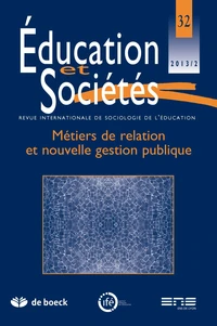 Education et sociétés 2013/2 - n0 32