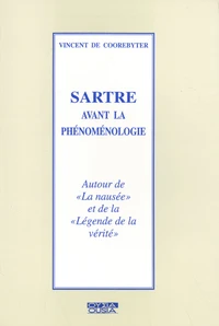 Sartre avant la phénoménologie