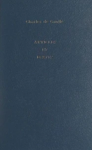 Articles et écrits