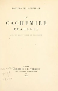 Le cachemire écarlate