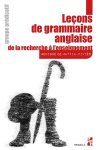 Leçons de grammaire anglaise, de la recherche à l'enseignement