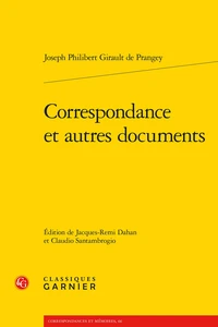 Correspondance et autres documents
