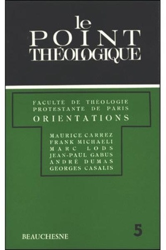 De theologie Faculte - Orientations.