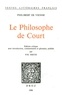 De vienne Philibert - Le Philosophe de Court.