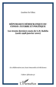 République démocratique du Congo : guerre et politique