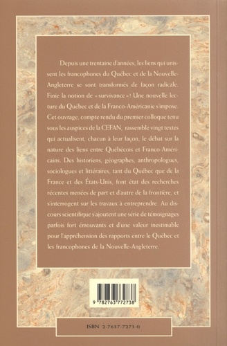 Le Québec et les francophones de la Nouvelle-Angleterre