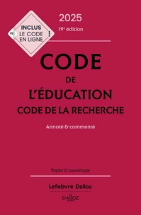 Code de l'éducation. Code de la recherche