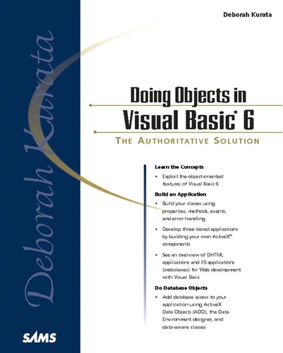 Deborah Kurata - Doing Objects In Visual Basic 6.