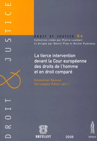 La tierce intervention devant la Cour européenne des droits de l'homme et en droit comparé