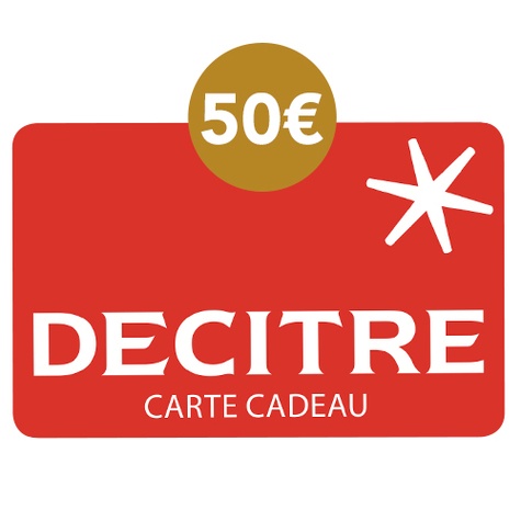 Carte cadeau Decitre - 50€, DECITRE - PAPETERIE - Papeterie - Decitre