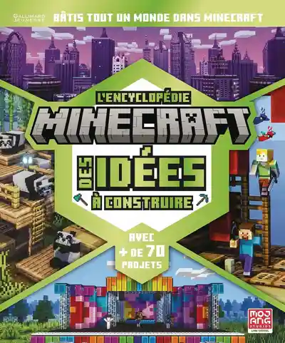 couverture de : L'encyclop&eacute;die Minecraft des id&eacute;es &agrave; construire