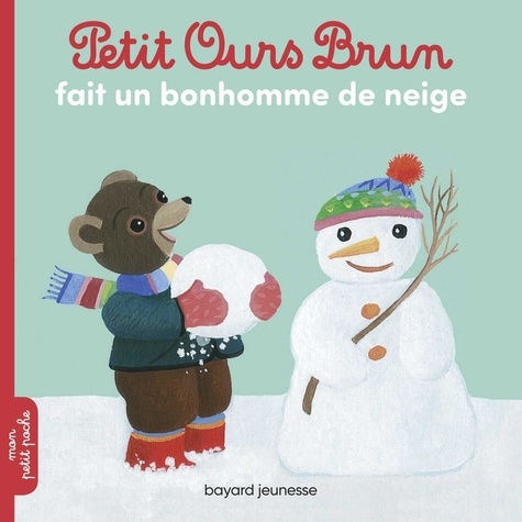 couverture de : Petit Ours brun fait un bonhomme de neige