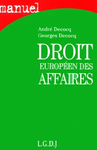 Droit européen des affaires