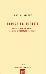 Ecrire la judéité