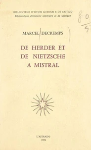 De Herder et de Nietzsche à Mistral