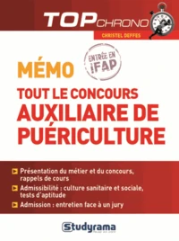 Mémo tout le concours Auxiliaire de Puériculture