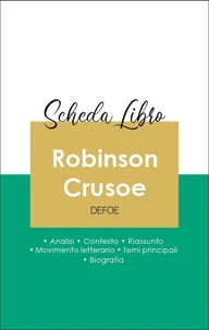 Scheda libro Robinson Crusoe (analisi letteraria di riferimento e riassunto completo)