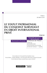  Defrenois - Le statut patrimonial du conjoint survivant en droit international privé.