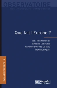 Evaluer l'Europe