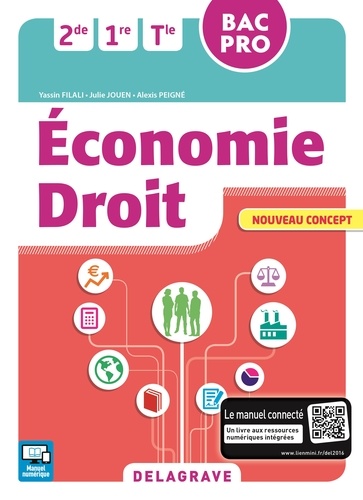  Delagrave - Economie Droit 2de, 1re, Tle Bac Pro - Pochette élève.