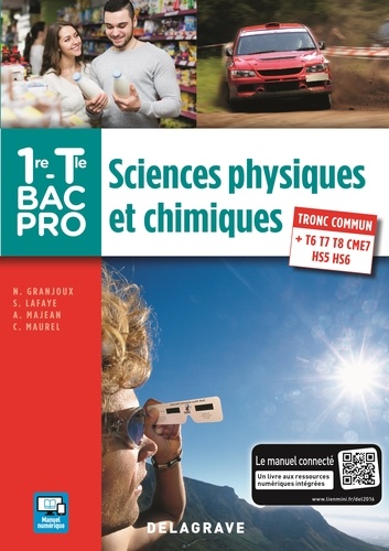  Delagrave - Sciences physiques et chimiques 1re,Tle Bac Pro - Pochette élève.