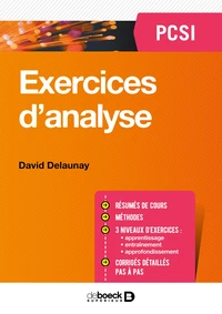 Exercices d'analyse