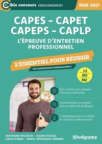 L’épreuve d’entretien professionnel CAPES, CAPET,  CAPEPS, CAPLP