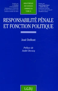 Responsabilité pénale et fonction politique