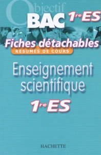Enseignement scientifique 1e ES