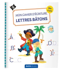 Mon cahier d'écriture Lettres bâton - Pirates