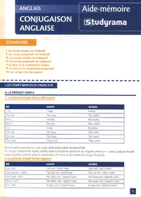 Conjugaison anglaise