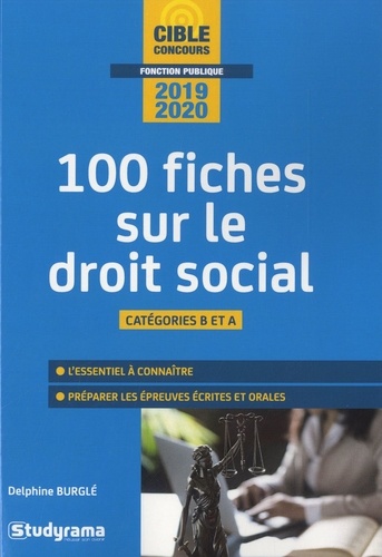 100 fiches sur le droit social. Catégories B et A  Edition 2019-2020