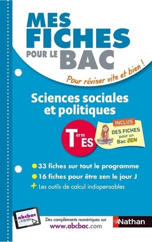 Delphine de Chouly et Fabienne Lepage - Mes fiches ABC du bac sciences sociales et politiques terminal ES.