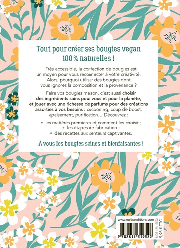 Bougies vegan. Recettes à faire soi-même