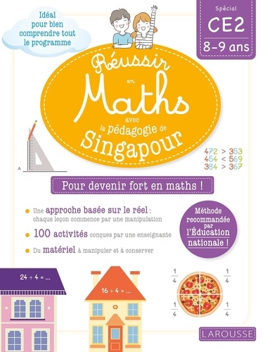 Mathématiques CE2 Réussir en maths avec Montessori et la pédagogie de Singapour  Edition 2019