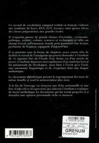 Vocabulaire thématique espagnol contemporain