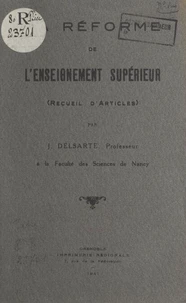 La réforme de l'enseignement supérieur