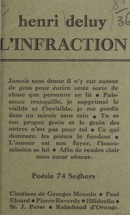 L'infraction