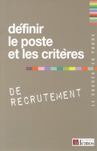  Demos Editions - Définir le poste et les critères de recrutement.
