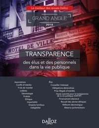 Transparence des élus et des personnels dans la vie publique