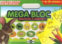Méga bloc Apprends à dessiner les animaux de la ferme !