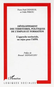 Développement des territoires, politiques de l'emploi et formation.